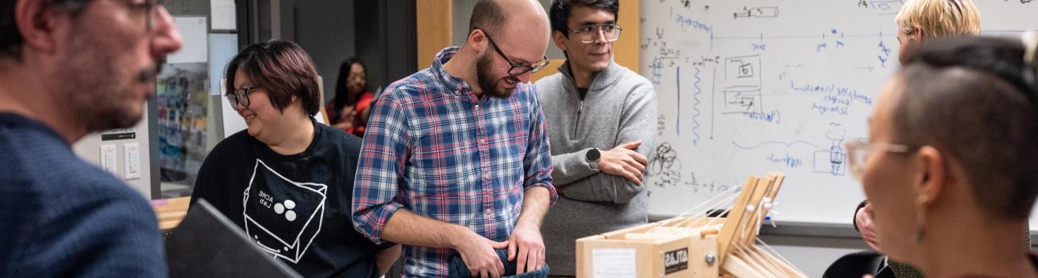 PhD students in a lab