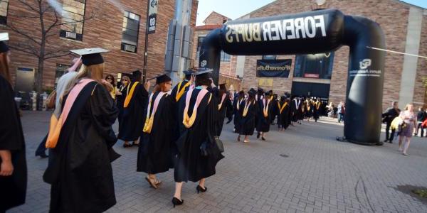 CU Boulder graduation ceremony