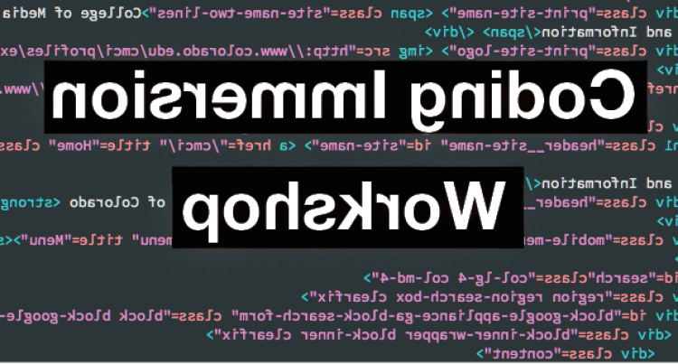 Coding Immersion Workshop